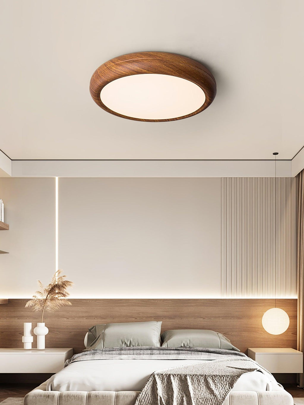 Стельовий світильник Wood Grain круглої форми