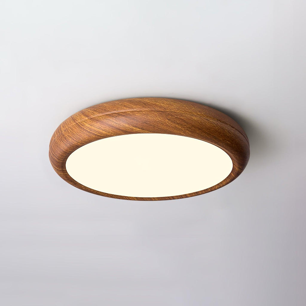 Wood Grain Round Ceiling Lamp - DEPRIMO