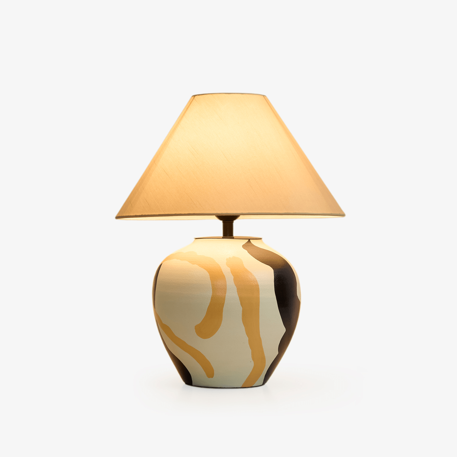 Abstract Pattern Ceramic Table Lamp - Vakkerlight
