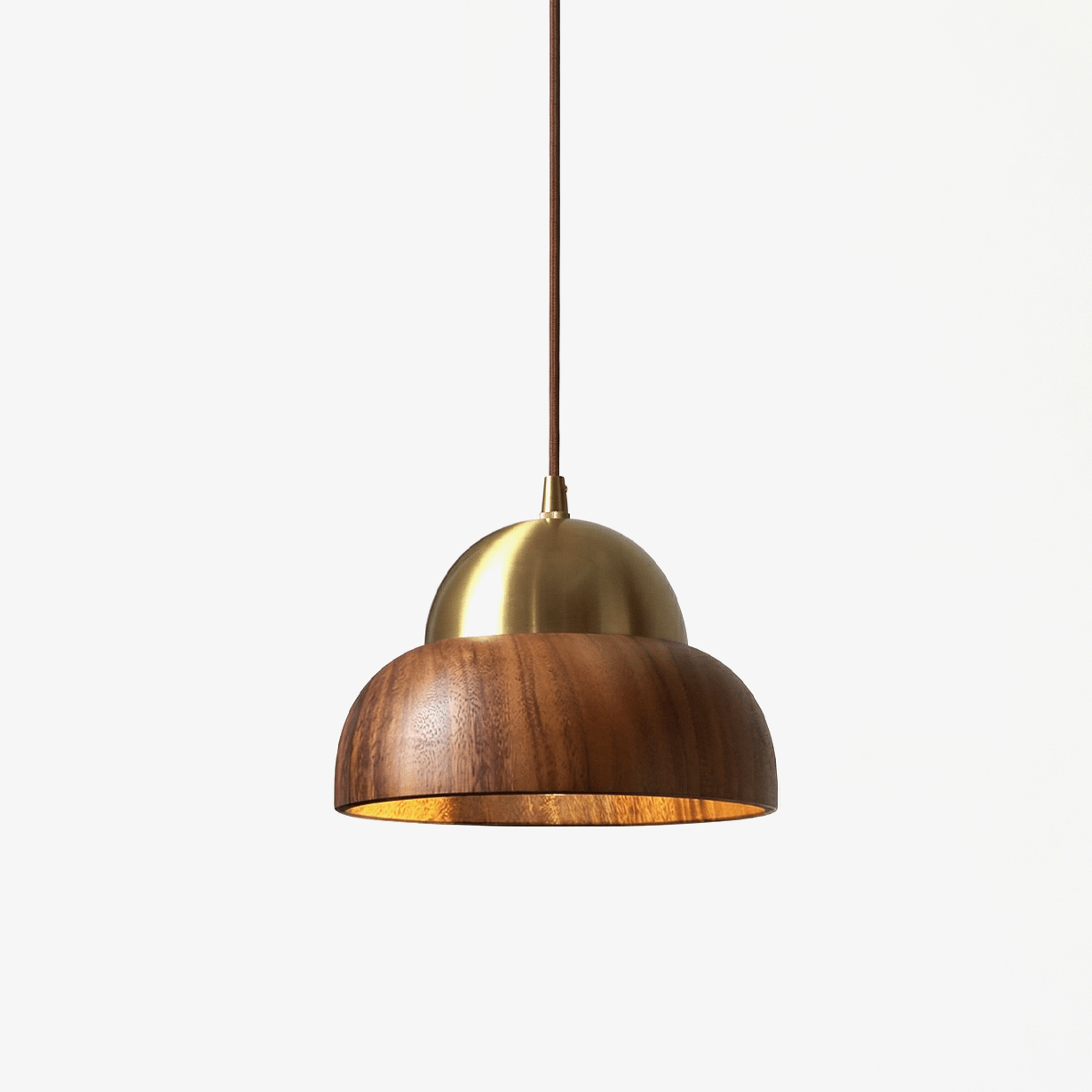 Bravon Wood Dome Pendant Lamp - Vakkerlight