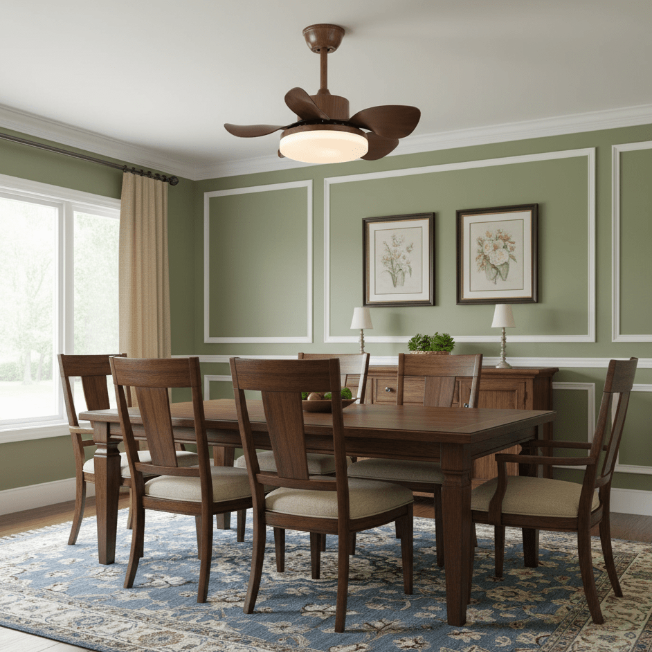 Terra Walnut Ceiling Fan Light