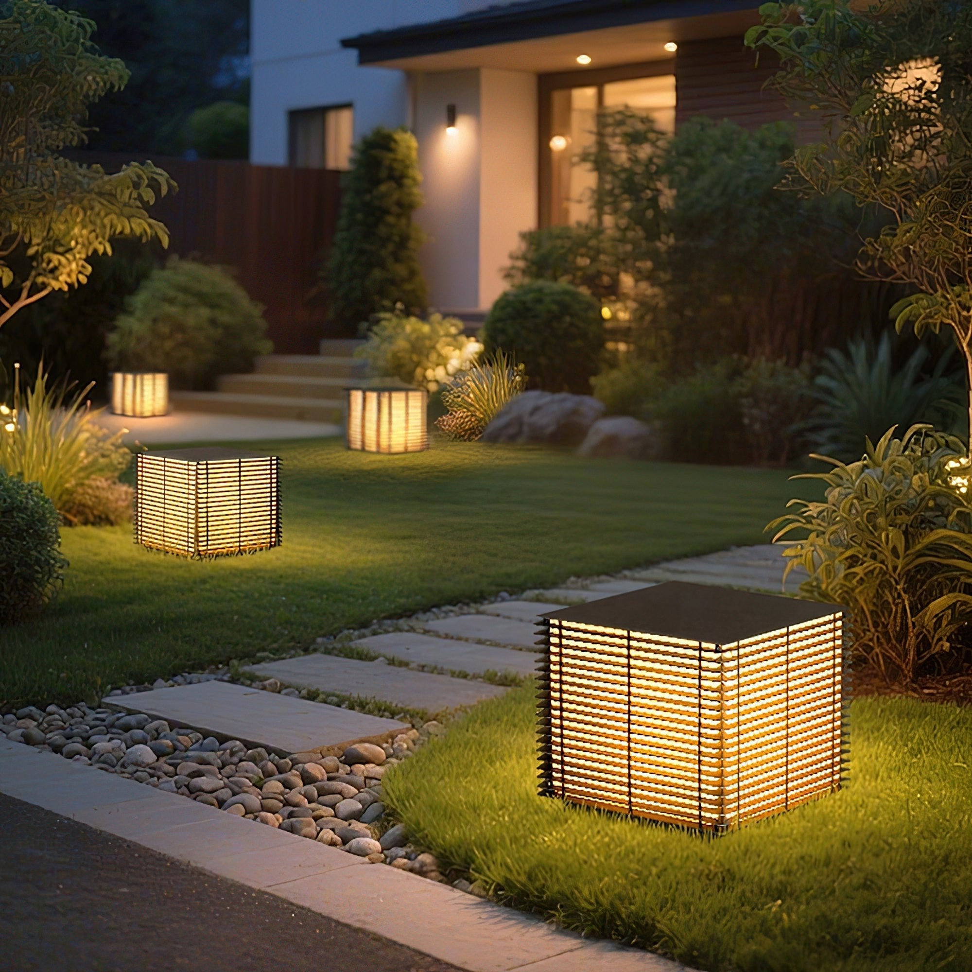 Grid Post Outdoor Light
