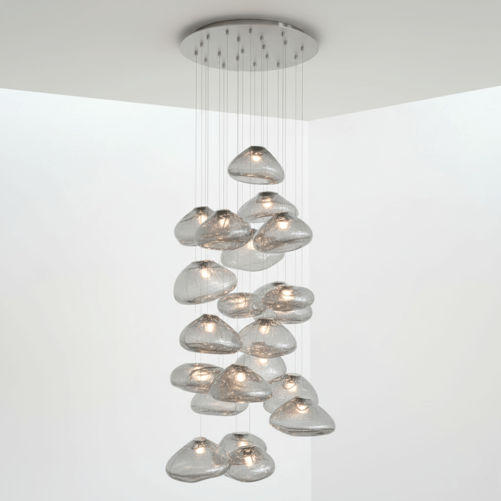 Blown Glass Mesh Pendant Light - DEPRIMO