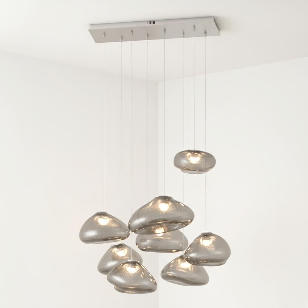 Blown Glass Mesh Pendant Light - DEPRIMO