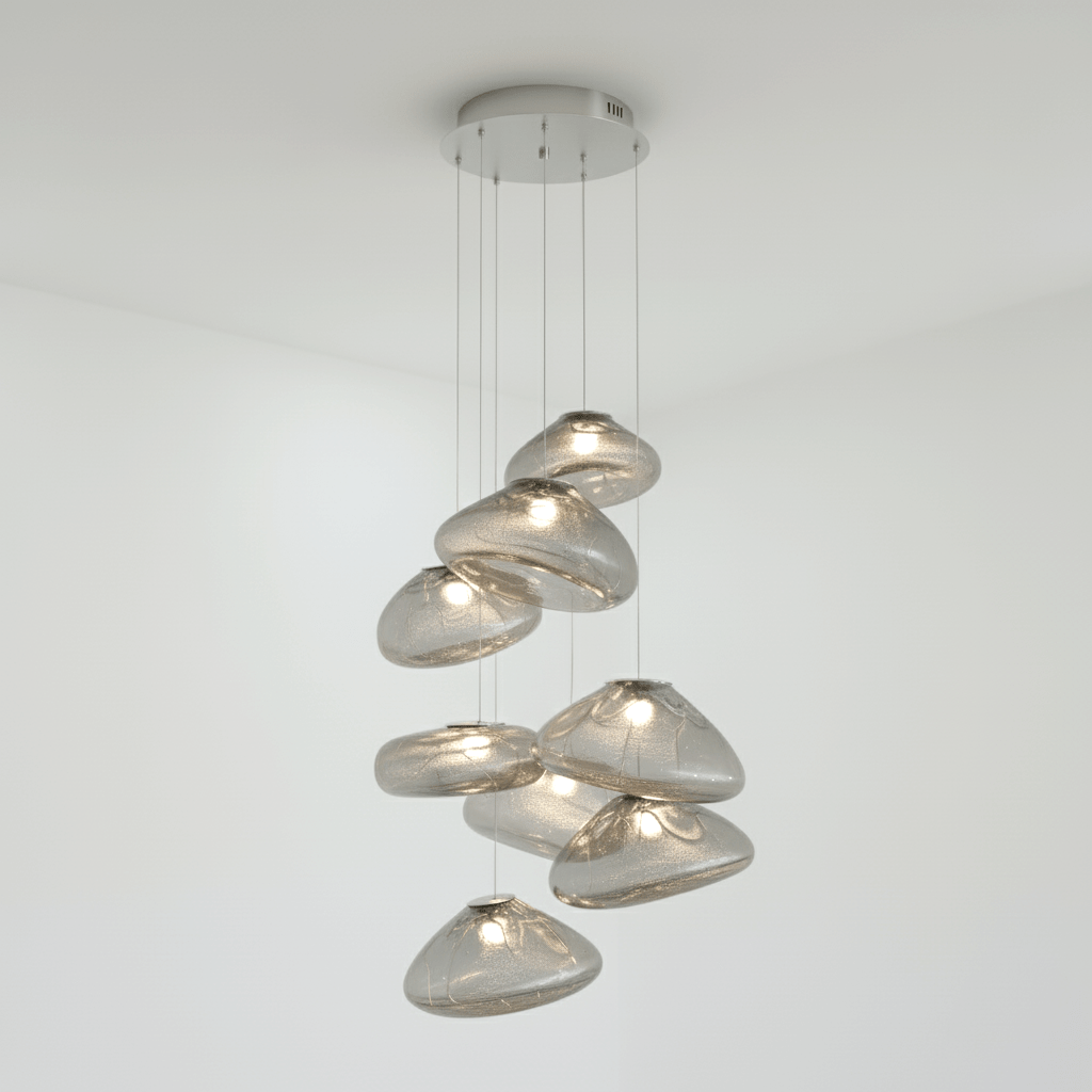 Blown Glass Mesh Pendant Light - DEPRIMO