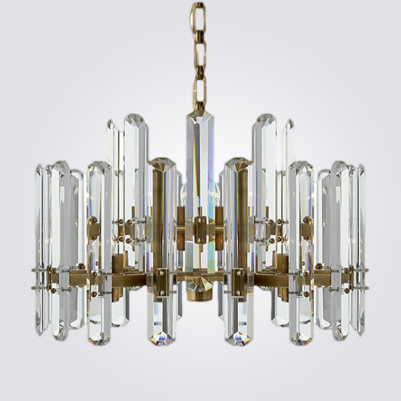 Люстра RH BONNINGTON Chandelier natural brass D800