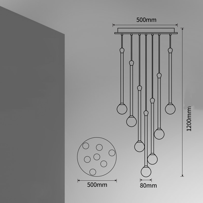 Підвісний світильник BAST MORE L13 Планка