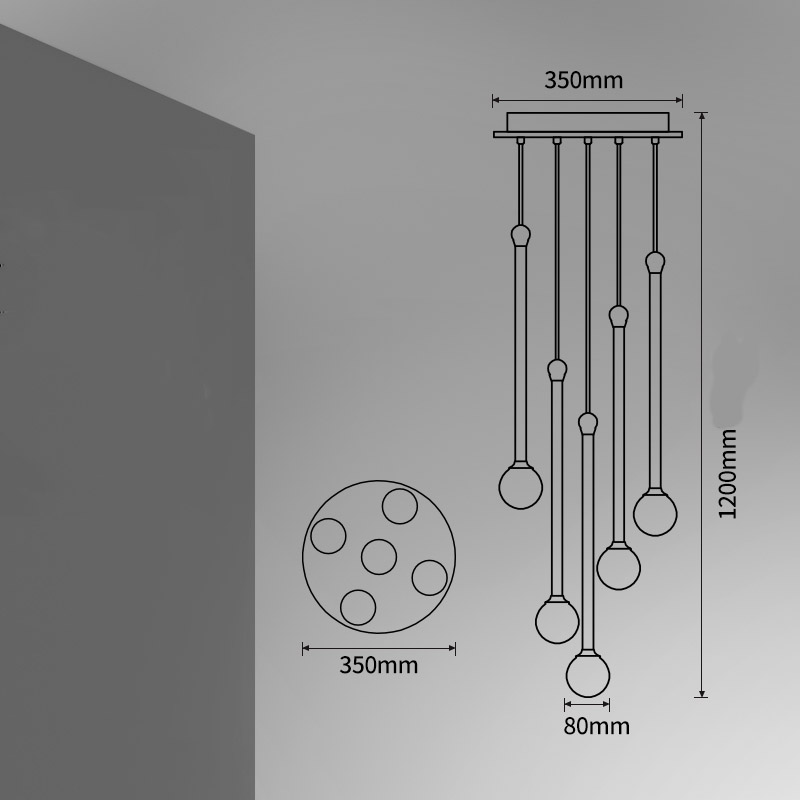 Підвісний світильник BAST MORE L13 Планка