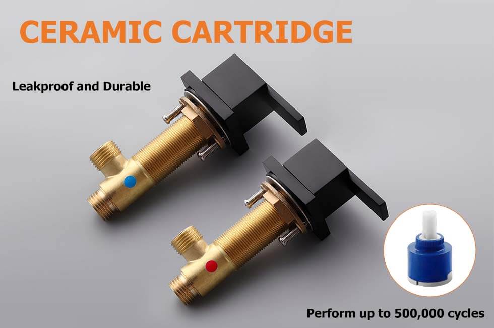 Змішувач для раковини в стилі Модерн Колір - Чорний Матеріал - Латунь SLAVGO 10746