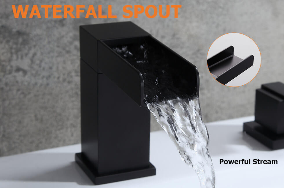 Змішувач для раковини в стилі Модерн Колір - Чорний Матеріал - Латунь SLAVGO 10746