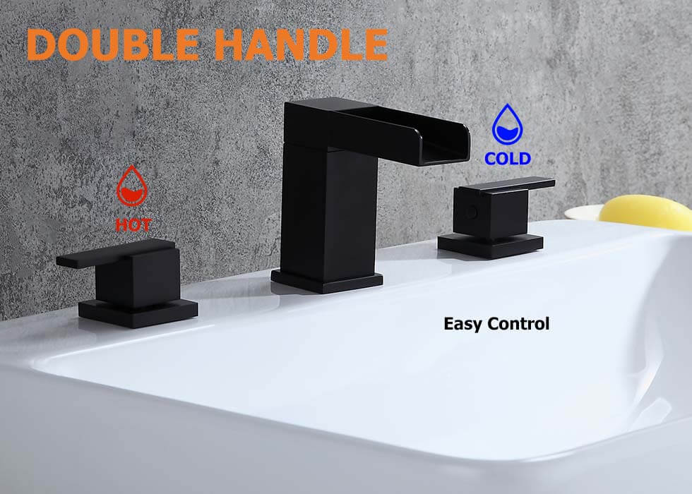 Змішувач для раковини в стилі Модерн Колір - Чорний Матеріал - Латунь SLAVGO 10746