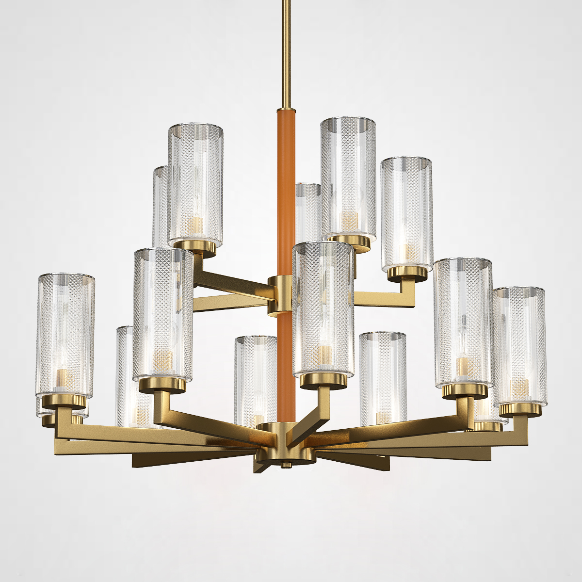 Стельова люстра ADELEINE L15 Brown