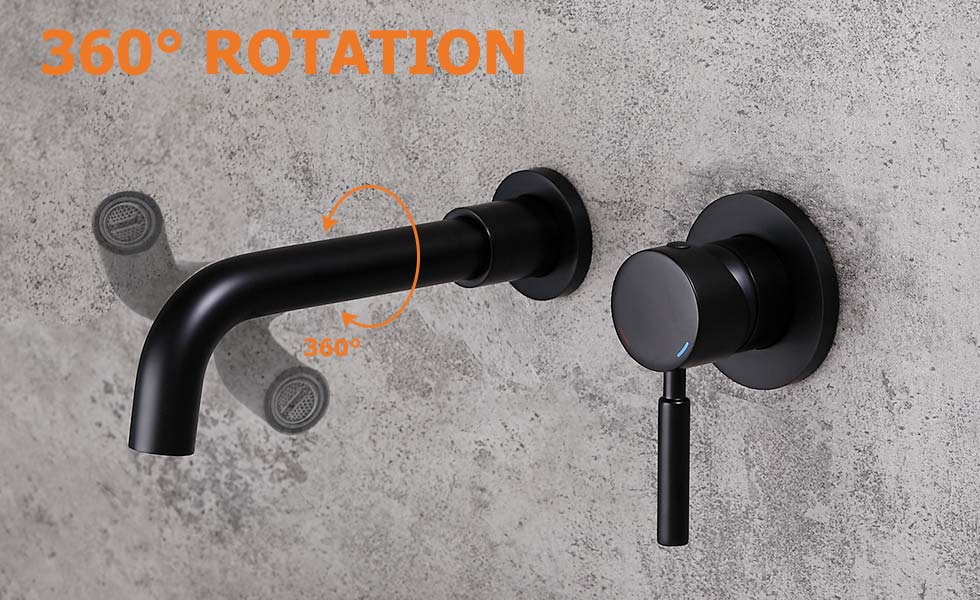 Змішувач для раковини в стилі Модерн Колір - Чорний Матеріал - Латунь SLAVGO 10111