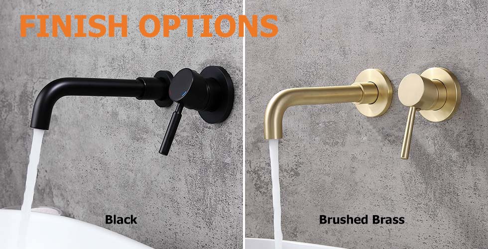 Змішувач для раковини в стилі Модерн Колір - Чорний Матеріал - Латунь SLAVGO 10111