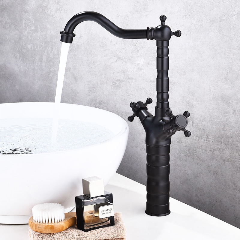 Змішувач для раковини у стилі Традиційний Колір - Антична Чорний Матеріал корпусу - Латунь SLAVGO 11475