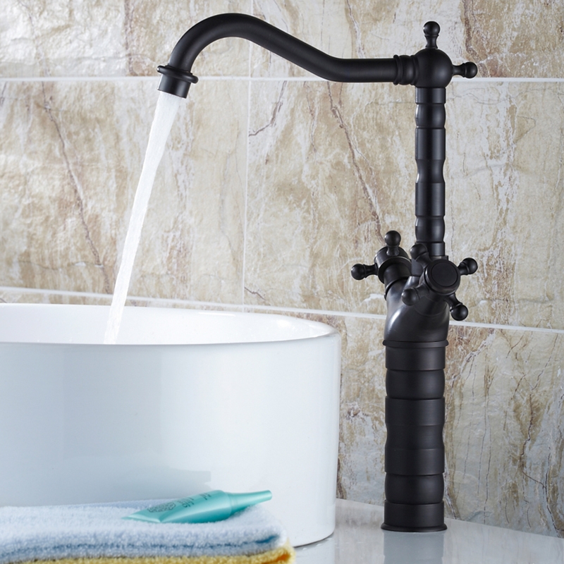 Змішувач для раковини у стилі Традиційний Колір - Антична Чорний Матеріал корпусу - Латунь SLAVGO 11475