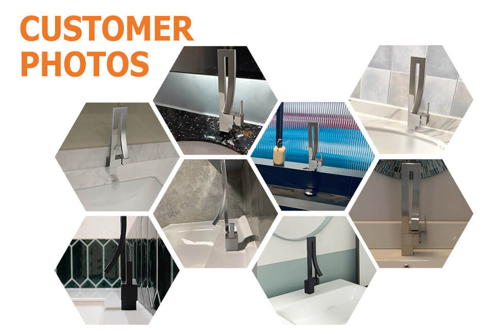 Змішувач для раковини в стилі Модерн Колір - Хром Матеріал - Латунь SLAVGO 10497