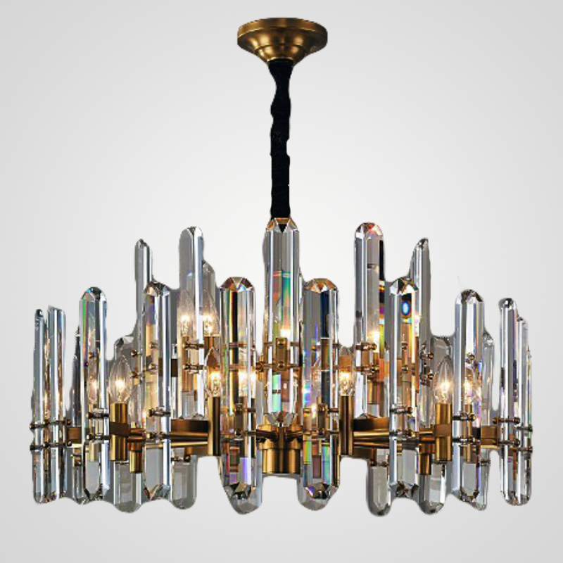  Люстра RH BONNINGTON Chandelier natural brass D900
