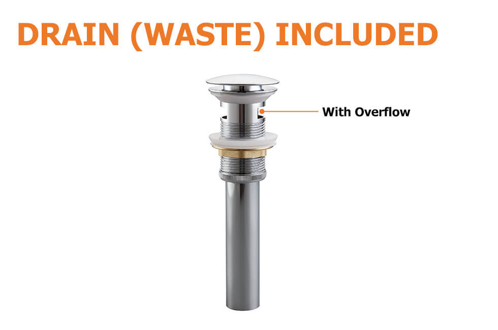 Змішувач для раковини в стилі Модерн Колір - Хром Матеріал - Латунь SLAVGO 12876