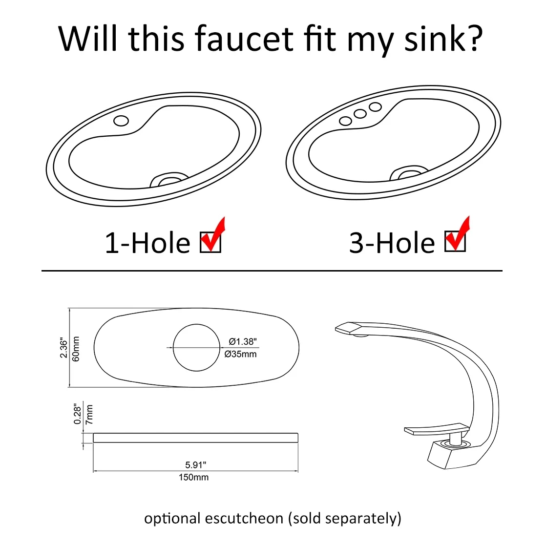 Змішувач для раковини в стилі Модерн Колір - Хром Матеріал - Латунь SLAVGO 12876