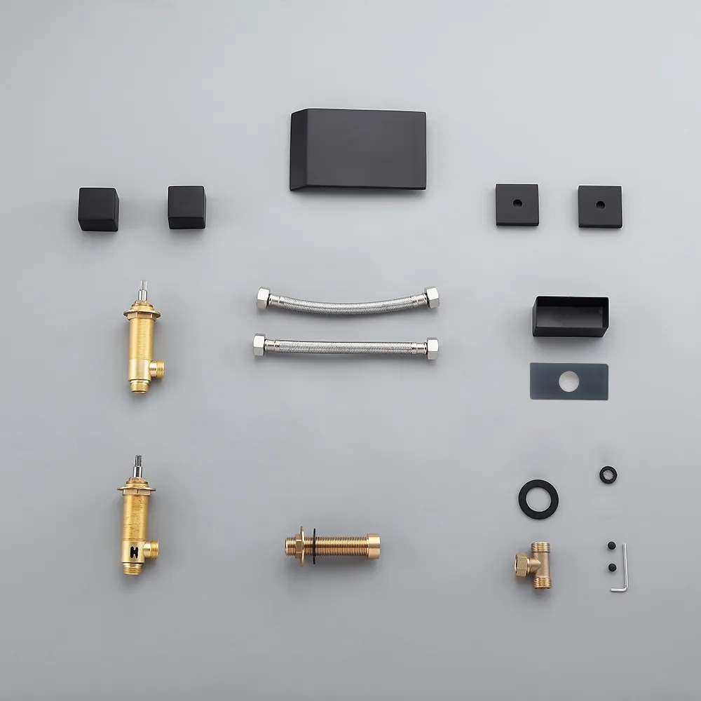 Змішувач для раковини в стилі Модерн Колір - Чорний Матеріал - Латунь SLAVGO 11134