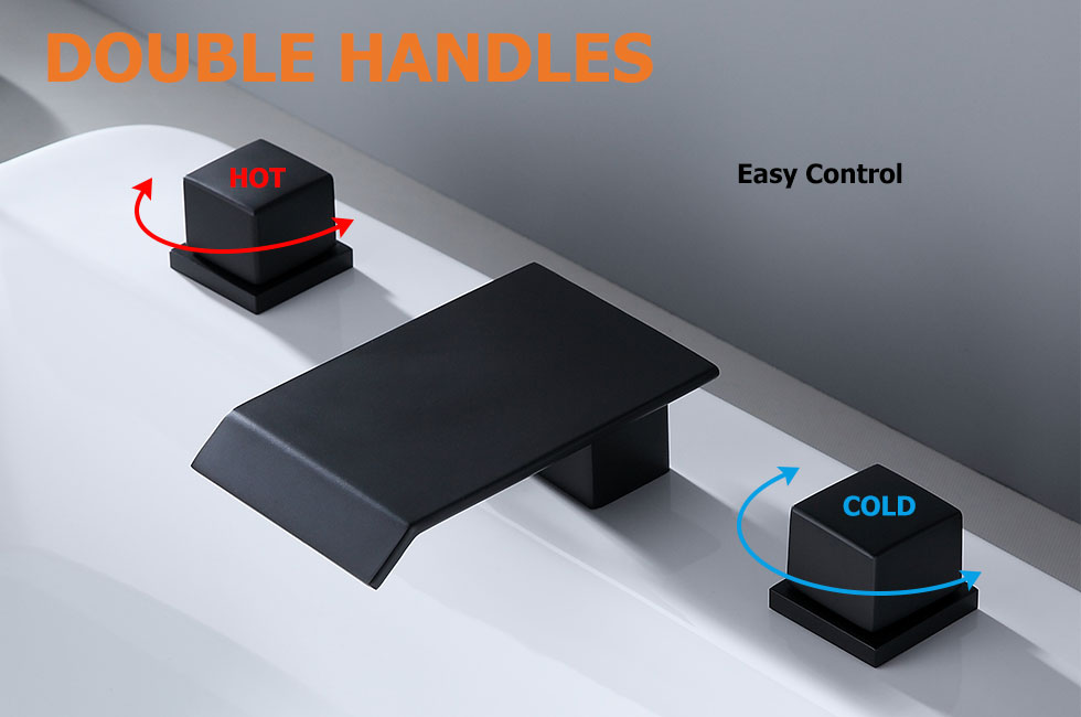 Змішувач для раковини в стилі Модерн Колір - Чорний Матеріал - Латунь SLAVGO 11134