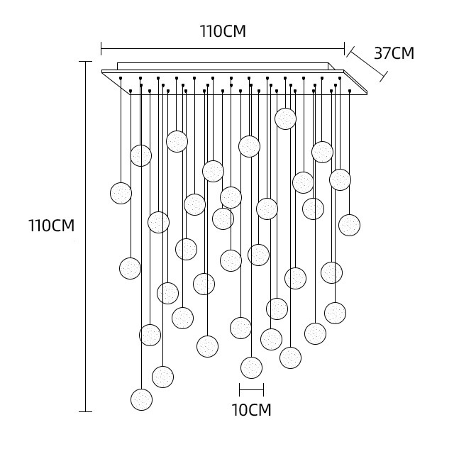 Підвісний світильник FRESH MORE L36 Планка