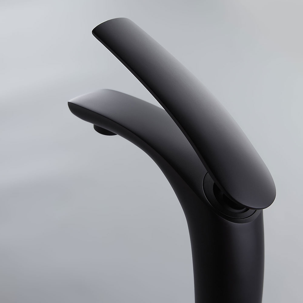 Змішувач для раковини в стилі Модерн Колір - Чорний Матеріал - Латунь SLAVGO 10204