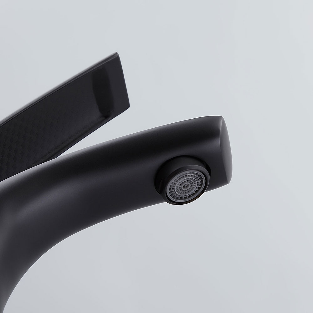 Змішувач для раковини в стилі Модерн Колір - Чорний Матеріал - Латунь SLAVGO 10204