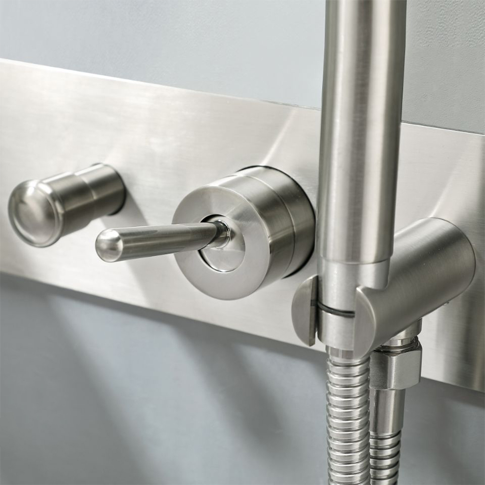 Змішувач для ванни Настінний у стилі Модерн Колір-Матовий Нікель SLAVGO 43037