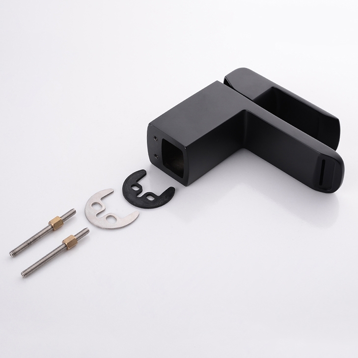 Змішувач для раковини в стилі Модерн Колір - Чорний Матеріал - Латунь SLAVGO 10195