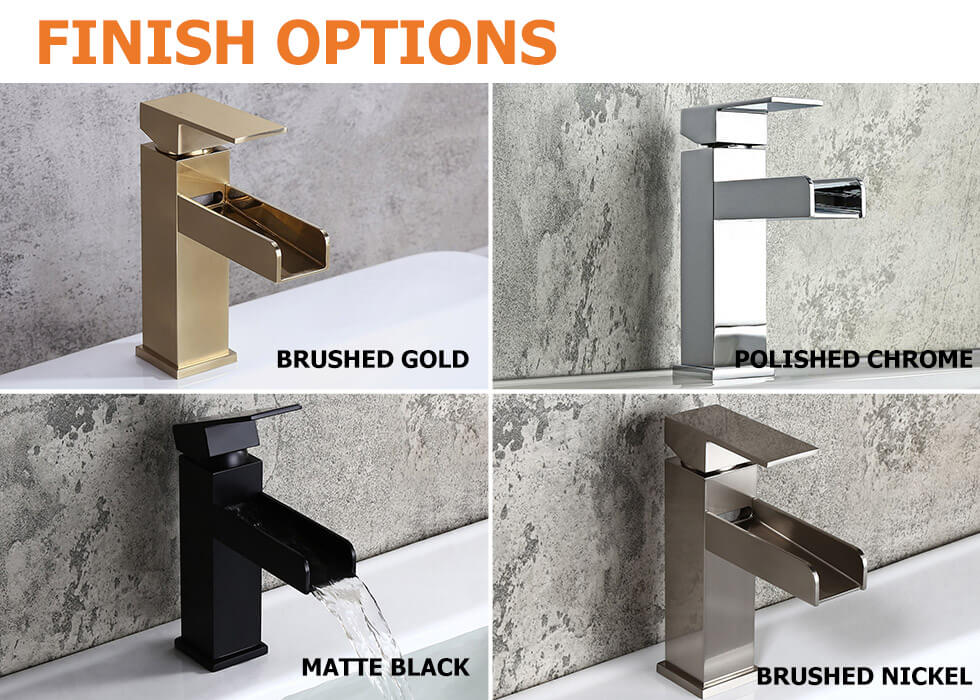 Змішувач для раковини в стилі Модерн Колір - Чорний Матеріал - Латунь SLAVGO 12881