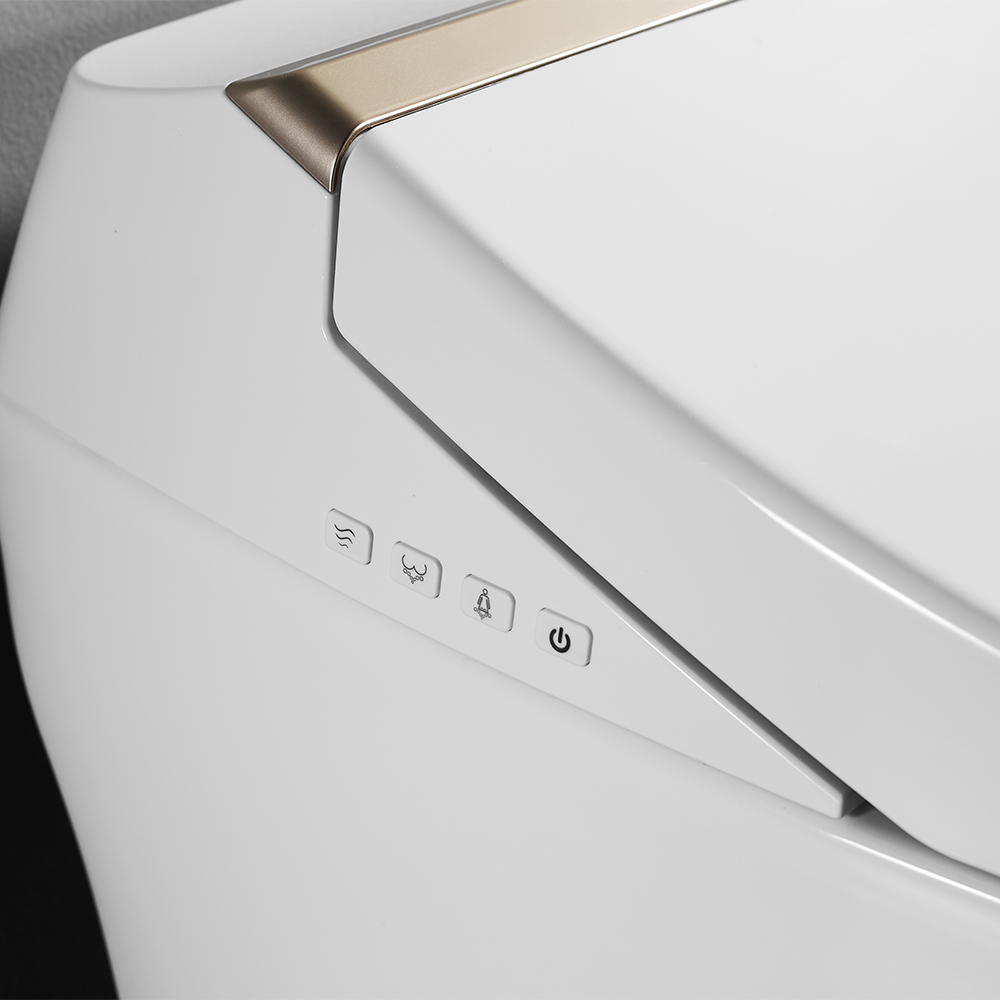 Унітаз Окремий Білий & Золотий SLAVGO 38065