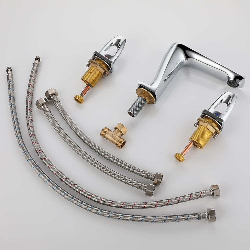 Змішувач для раковини в стилі Модерн Колір - Хром Матеріал - Латунь SLAVGO 33019