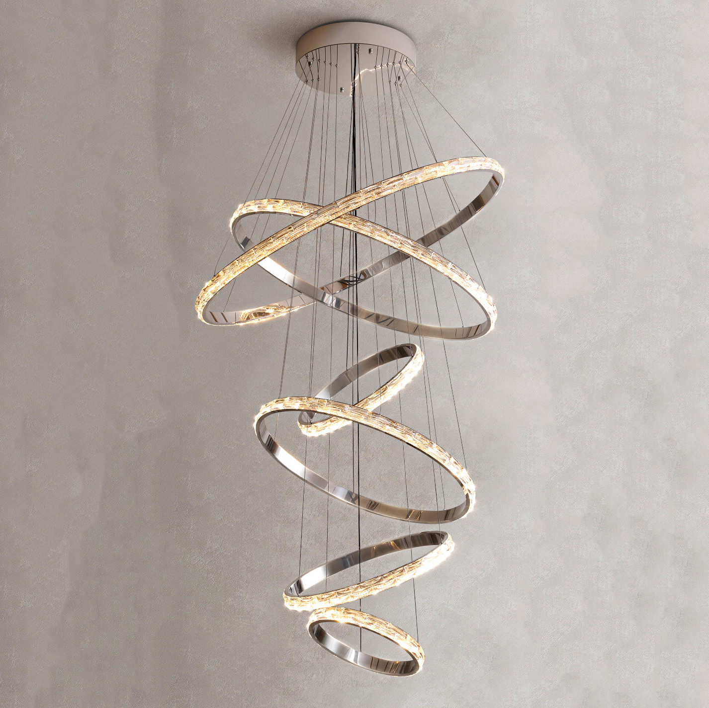 Підвісна люстра CAROLIN D40+60+80+50+100+120