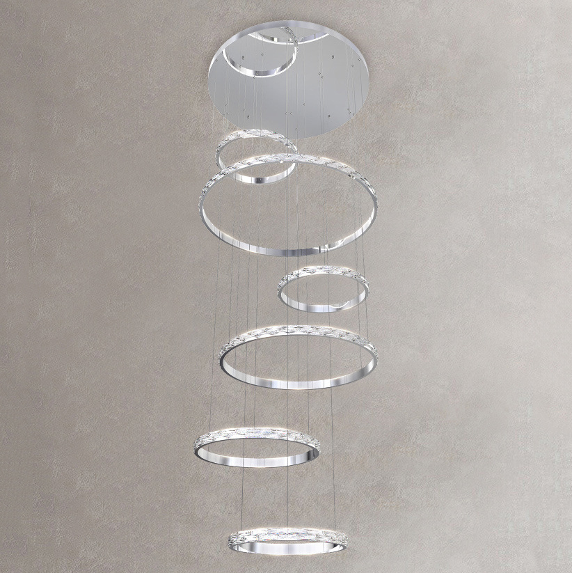 Підвісна люстра CAROLIN D50+80+60+100+60