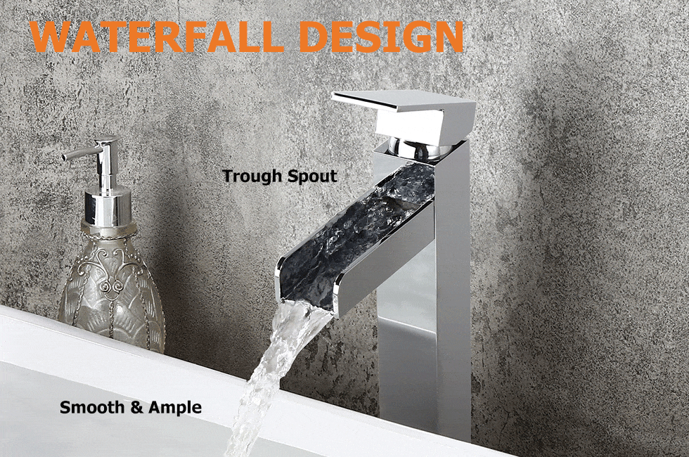 Змішувач для раковини в стилі Модерн Колір - Хром Матеріал - Латунь SLAVGO 12850