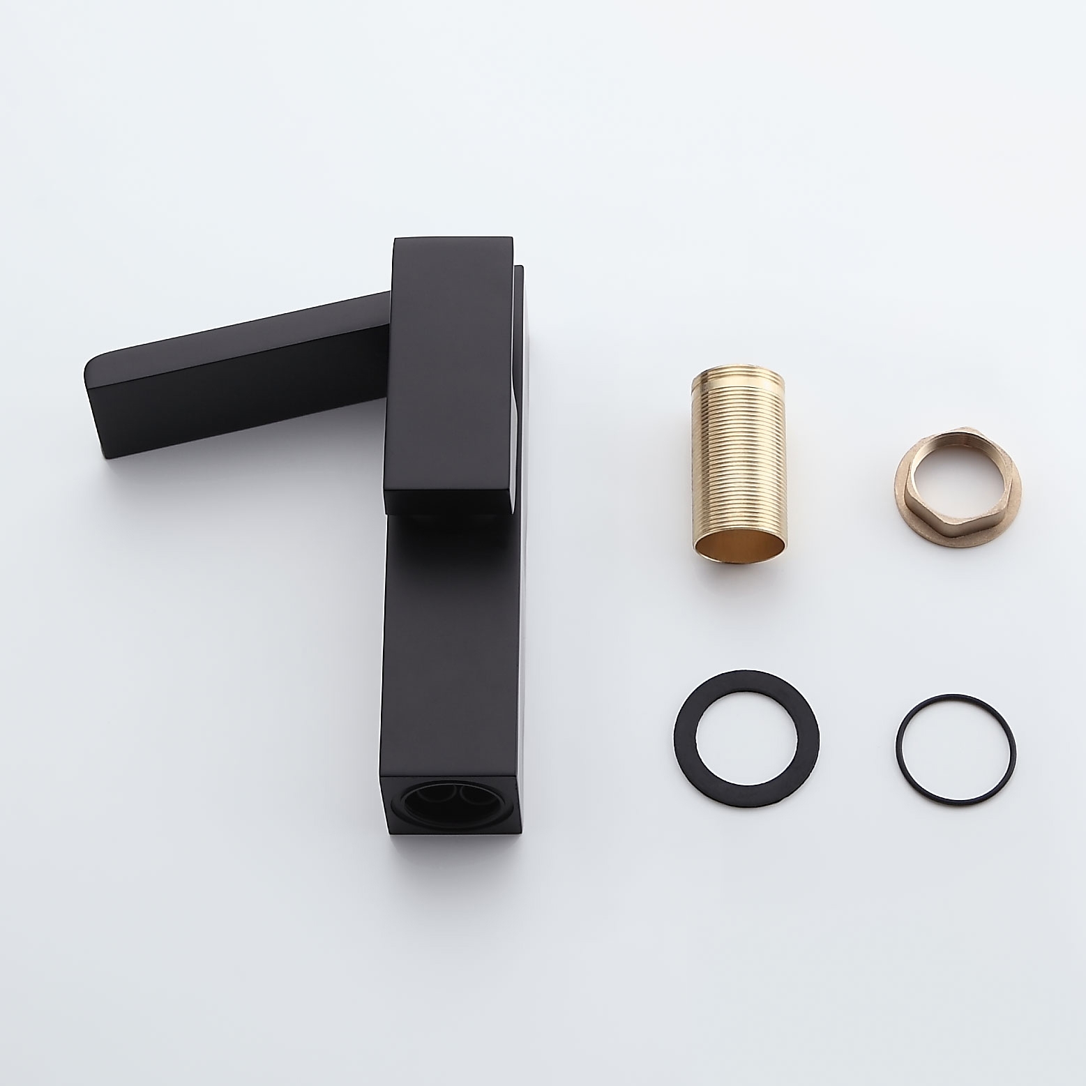 Змішувач для раковини в стилі Модерн Колір - Чорний Матеріал - Латунь SLAVGO 10813