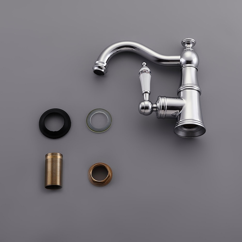 Змішувач для раковини у стилі Традиційний Колір - Хром Матеріал корпусу - Латунь SLAVGO 10295