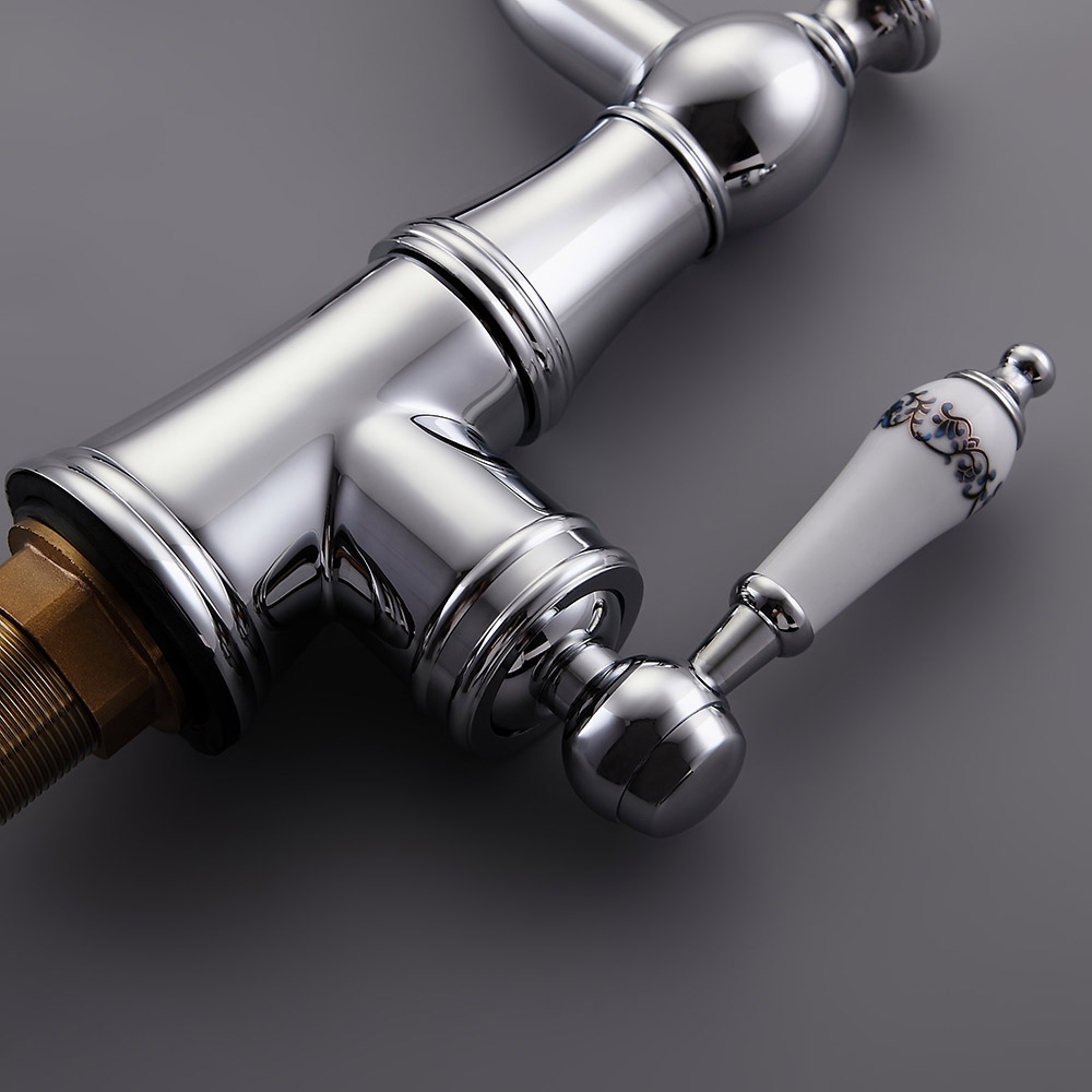 Змішувач для раковини у стилі Традиційний Колір - Хром Матеріал корпусу - Латунь SLAVGO 10295