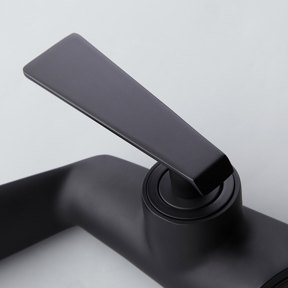 Змішувач для раковини в стилі Модерн Колір - Чорний Матеріал - Латунь SLAVGO 12639