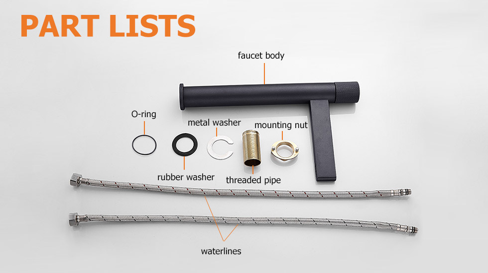 Змішувач для раковини в стилі Модерн Колір - Чорний Матеріал - Латунь SLAVGO 12843