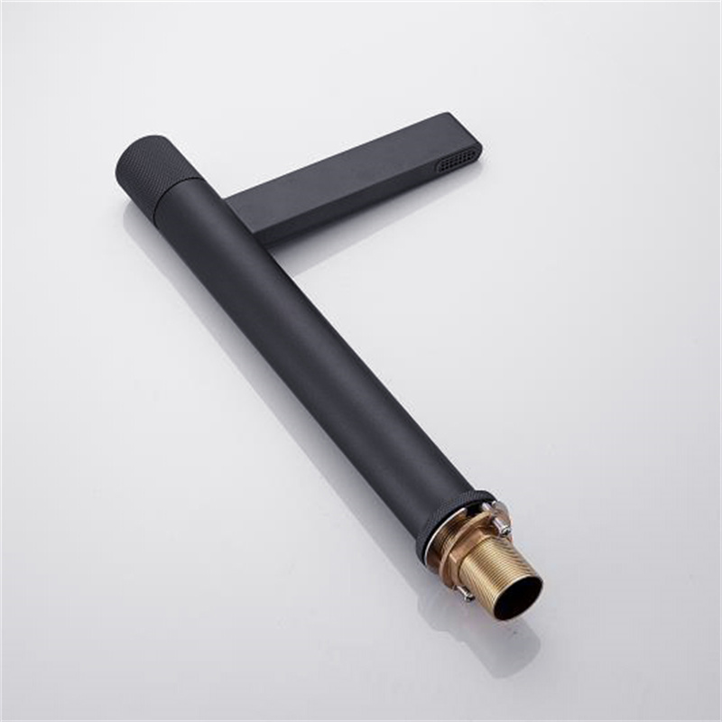 Змішувач для раковини в стилі Модерн Колір - Чорний Матеріал - Латунь SLAVGO 12843