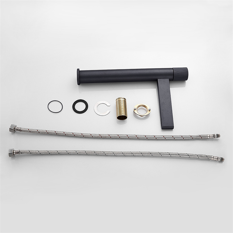 Змішувач для раковини в стилі Модерн Колір - Чорний Матеріал - Латунь SLAVGO 12843