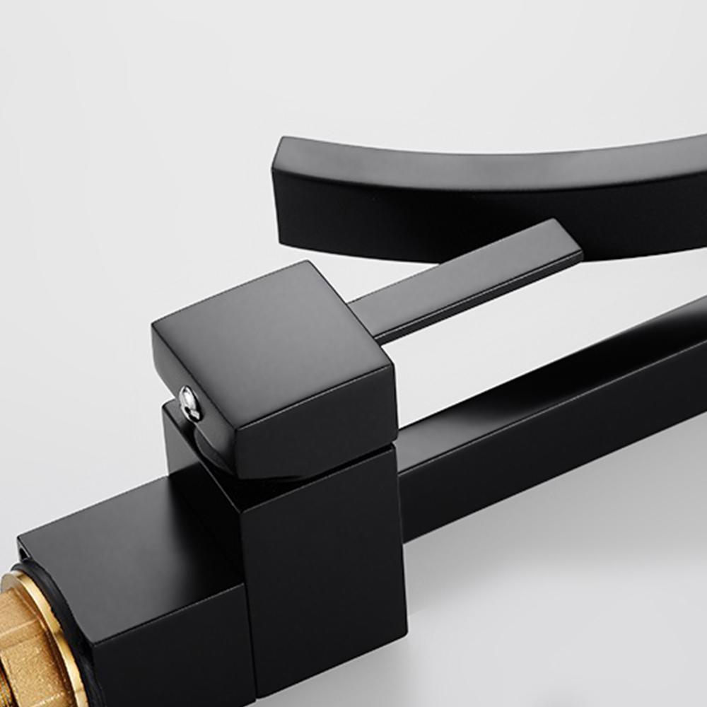 Змішувач для раковини в стилі Модерн Колір - Чорний Матеріал - Латунь SLAVGO 10556