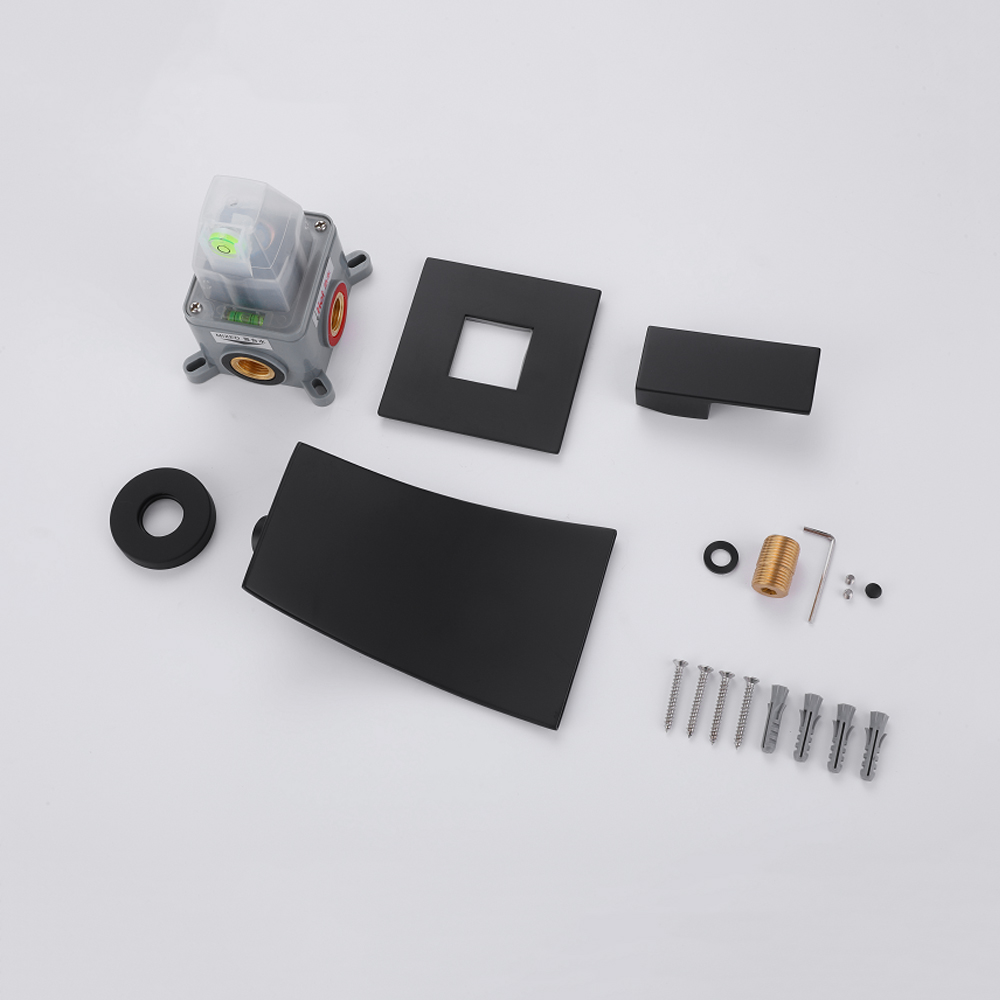 Змішувач для раковини в стилі Модерн Колір - Чорний Матеріал - Латунь SLAVGO 10028