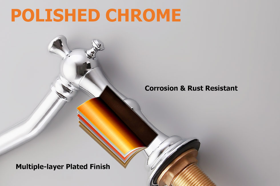 Змішувач для раковини у стилі Традиційний Колір - Хром Матеріал корпусу - Латунь SLAVGO 11360