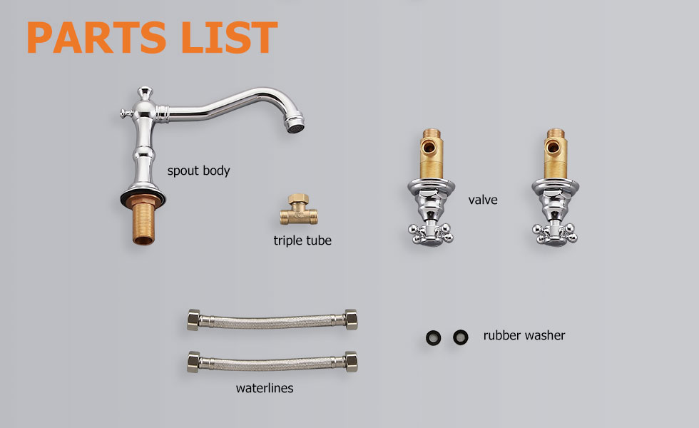 Змішувач для раковини у стилі Традиційний Колір - Хром Матеріал корпусу - Латунь SLAVGO 11360