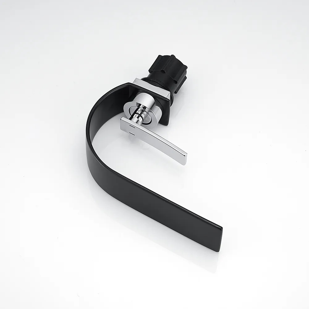 Змішувач для раковини у стилі Модерн Колір - Чорний & Хром Матеріал корпусу - Латунь SLAVGO 15388