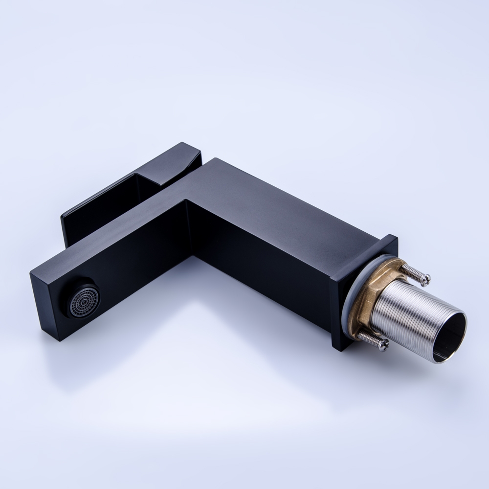 Змішувач для раковини в стилі Модерн Колір - Чорний Матеріал - Латунь SLAVGO 10512